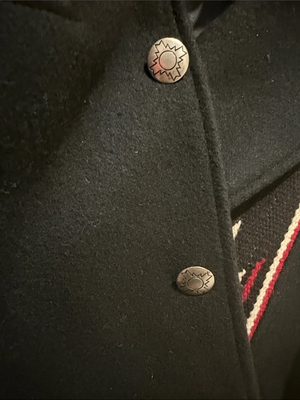 PIONEER Wear *Vintage*  Western Blazer with Embroidered Red and Cream accent